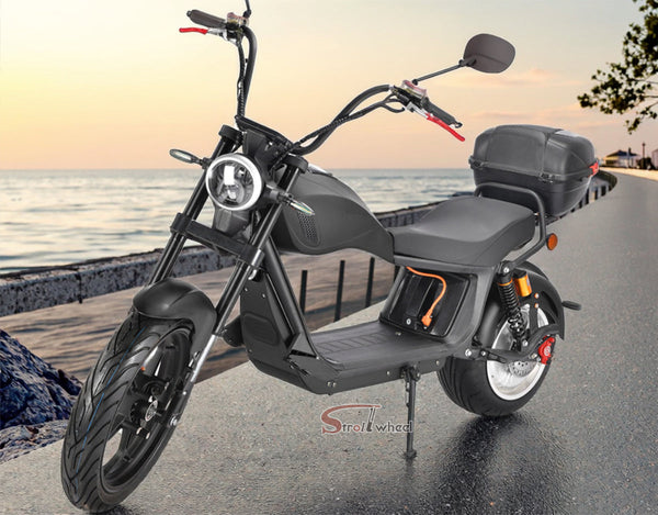 STROLLWHEEL CP-6 Two Wheel Electric Motorcycle 2000W 60V 40Ah Lithium Battery for Adults