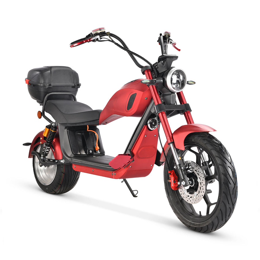 CP-6 2000W Motor 60V 2*20A Battery Citycoco Electric Scooter Motorcycle with Rear Box