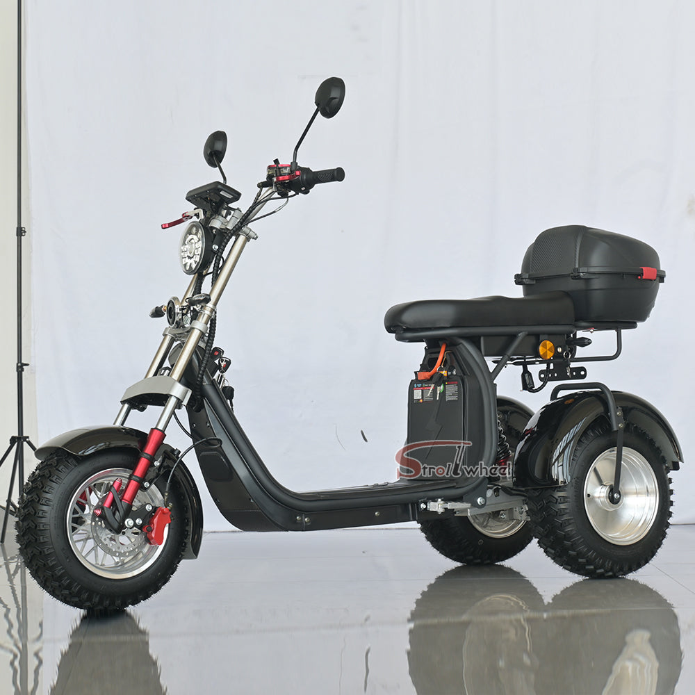 CP-7 4000W Electric Tricycle Scooter Three-Wheel Stability for Real-Life Riding
