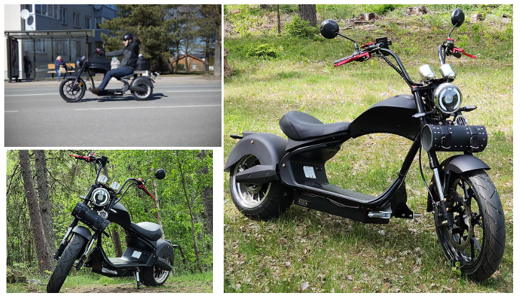 EU Warehouse MH3 3000W 60V 30Ah Battery Citycoco Chopper 2 Wheel Motorcycle