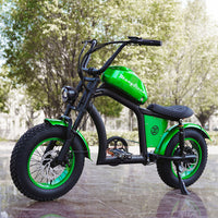 EU Warehouse FT-02 Mini City Electric Fat Tire E-bike 500W 48V 15Ah Lithium Battery Powered City Bike