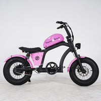 EU Warehouse FT-02 Mini City Electric Fat Tire E-bike 500W 48V 15Ah Lithium Battery Powered City Bike