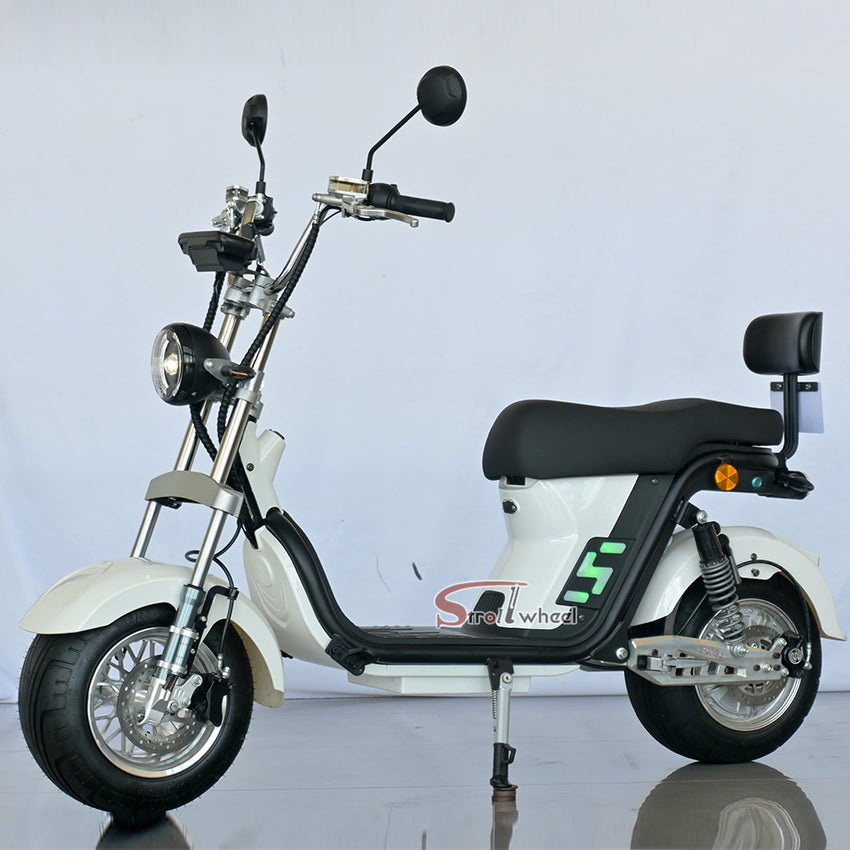 M8 Pro Electric Scooter Chopper Fat Tire Two Wheel Citycoco Electric Motorcycle for Brazil