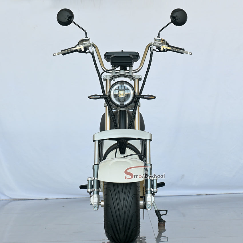 M8 Pro Electric Scooter Chopper Fat Tire Two Wheel Citycoco Electric Motorcycle for Brazil