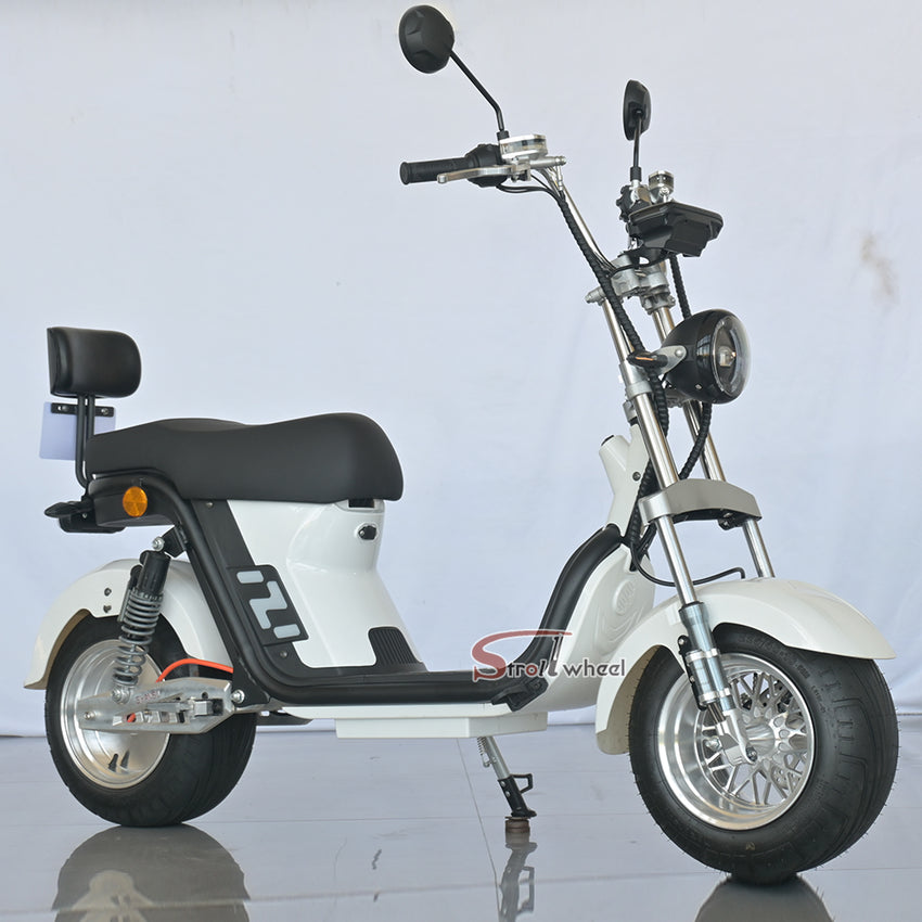 M8 Pro Electric Scooter Chopper Fat Tire Two Wheel Citycoco Electric Motorcycle for Brazil
