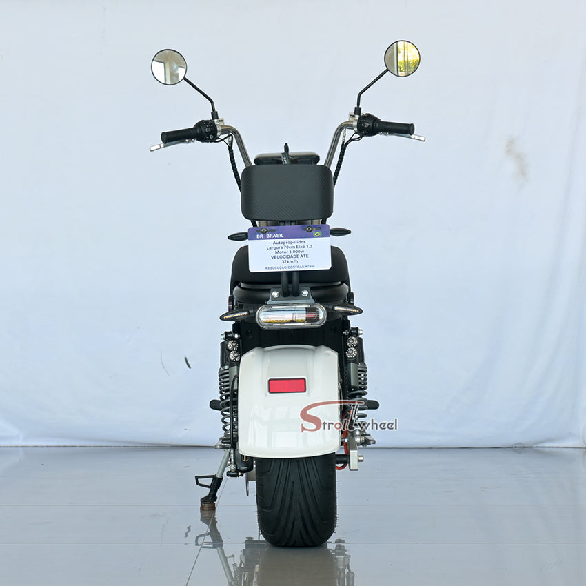 M8 Pro Electric Scooter Chopper Fat Tire Two Wheel Citycoco Electric Motorcycle for Brazil