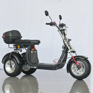 Germany Warehouse CP-7 Electric Citycoco 4000W 25Ah+30AAh Battery with Rear Box and Off Road Tire