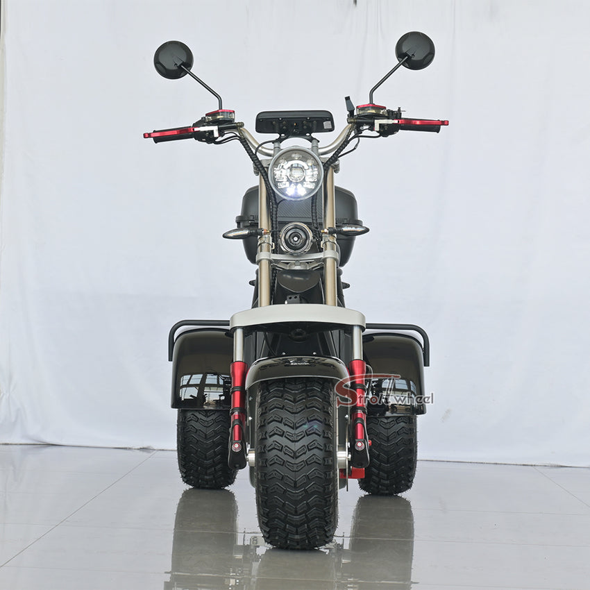 Germany Warehouse CP-7 Electric Citycoco 4000W 25Ah+30AAh Battery with Rear Box and Off Road Tire