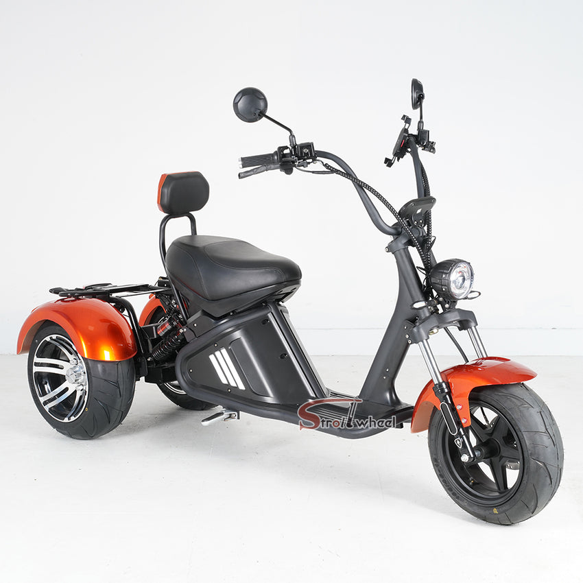 M2 Tricycle 60V 2000W 40Ah EEC COC Electric Chopper Scooter Citycoco