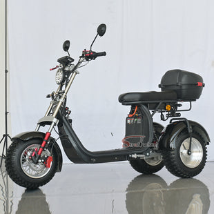 Germany Warehouse CP-7 Electric Citycoco 4000W 25Ah+30AAh Battery with Rear Box and Off Road Tire