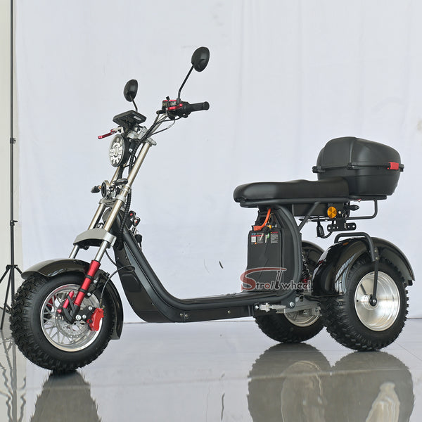 Germany Warehouse CP-7 Electric Citycoco 4000W 25Ah+30AAh Battery with Rear Box and Off Road Tire