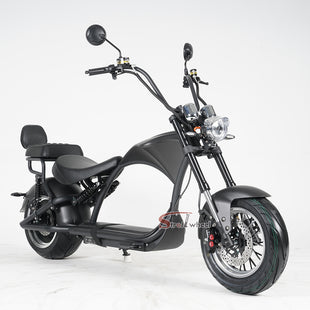M1P Strollwheel Electric Citycoco Scooter 2000W 60V 20Ah/30Ah with Rear Seat Passenger