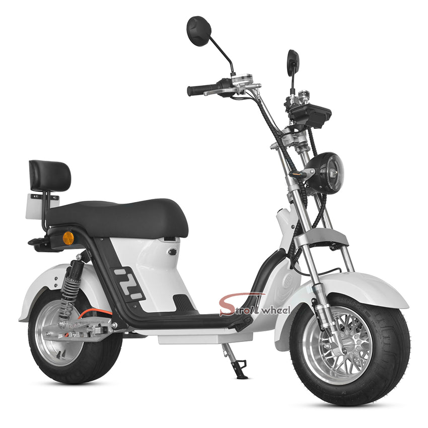 M8 Pro Electric Scooter Chopper Fat Tire Two Wheel Citycoco Electric Motorcycle for Brazil