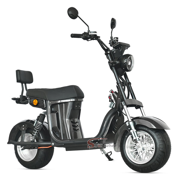 M7 StrollWheel Mini Citycoco Scooter 2000W 60V 12Ah Battery Electric Motorcycle Chopper for Brazil