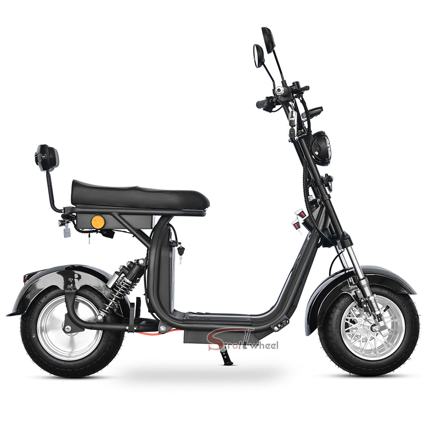 M4 Strollwheel Electric Mini Citycoco 1000W 60V 12Ah Lithium Battery Brazil Scooter