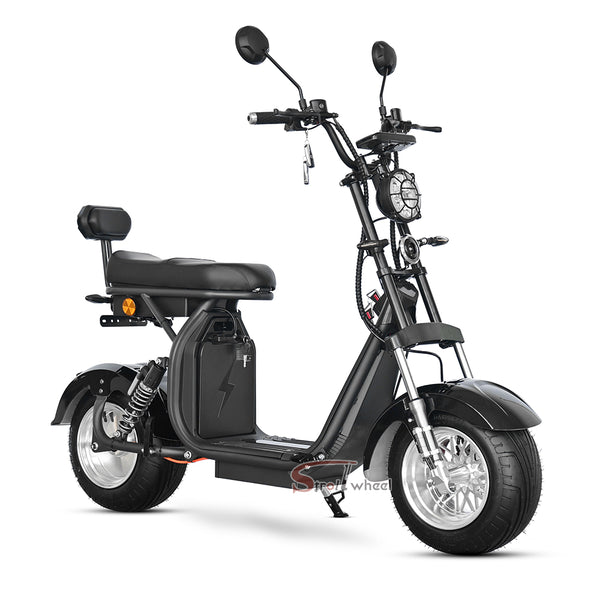 M4 Strollwheel Electric Mini Citycoco 1000W 60V 12Ah Lithium Battery Brazil Scooter