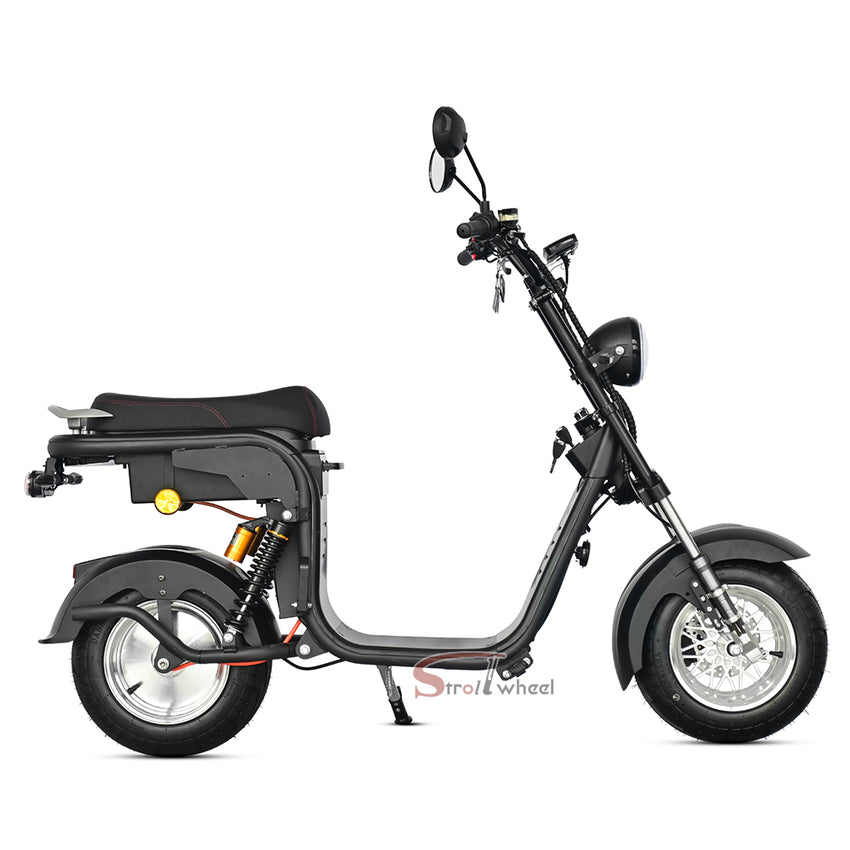 M11 MIni Citycoco Scooter 2000W 60V 12Ah Battery Electric Motorcycle Mini Chopper for Brazil Market