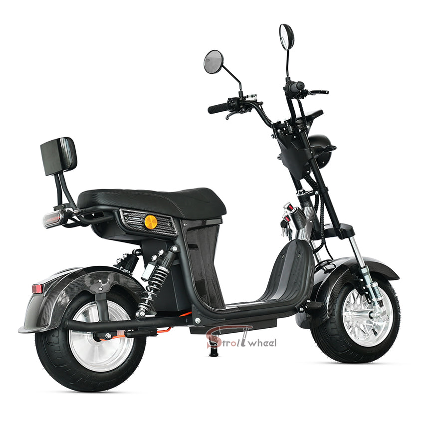 M7 StrollWheel Mini Citycoco Scooter 2000W 60V 12Ah Battery Electric Motorcycle Chopper for Brazil
