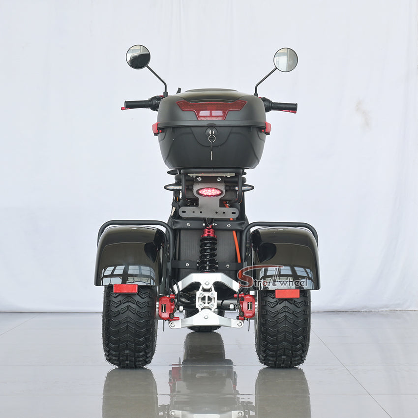 Germany Warehouse CP-7 Electric Citycoco 4000W 25Ah+30AAh Battery with Rear Box and Off Road Tire