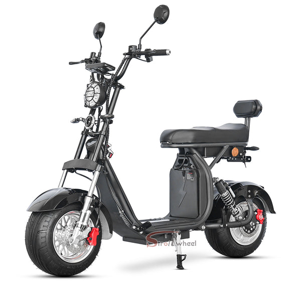 M4 Strollwheel Electric Mini Citycoco 1000W 60V 12Ah Lithium Battery Brazil Scooter
