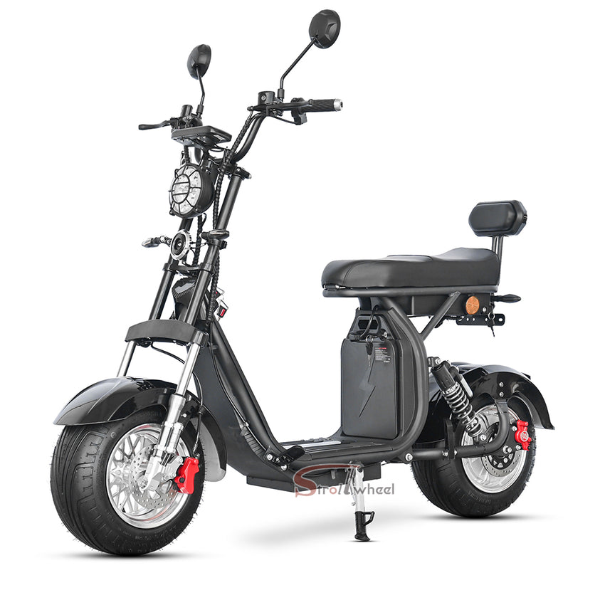 M4 Strollwheel Electric Mini Citycoco 1000W 60V 12Ah Lithium Battery Brazil Scooter