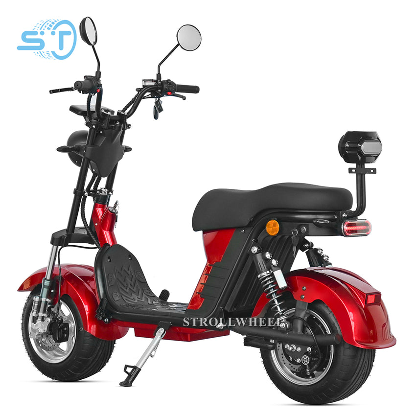X21 with USA Charger Port 1000W 60V 12Ah/20AH/25Ah Brazil Electric Citycoco Short Wheelbase E Scooter