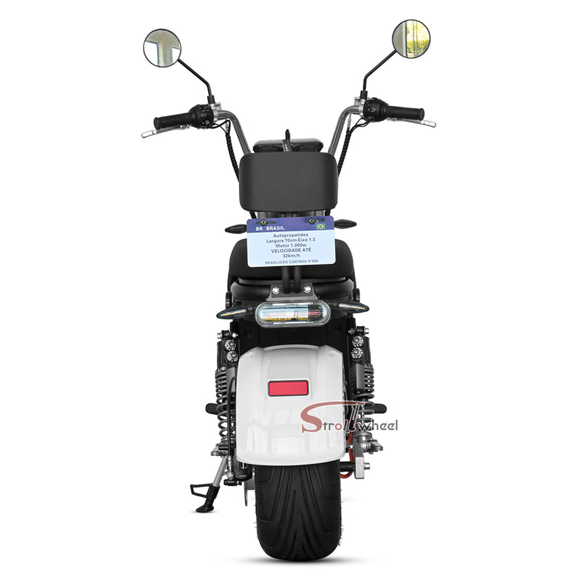 M8 Pro Electric Scooter Chopper Fat Tire Two Wheel Citycoco Electric Motorcycle for Brazil