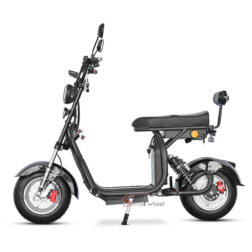 M4 Strollwheel Electric Mini Citycoco 1000W 60V 12Ah Lithium Battery Brazil Scooter