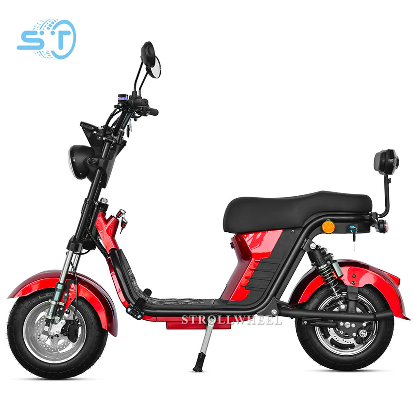 X21 with USA Charger Port 1000W 60V 12Ah/20AH/25Ah Brazil Electric Citycoco Short Wheelbase E Scooter
