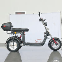 Germany Warehouse CP-7 Electric Citycoco 4000W 25Ah+30AAh Battery with Rear Box and Off Road Tire