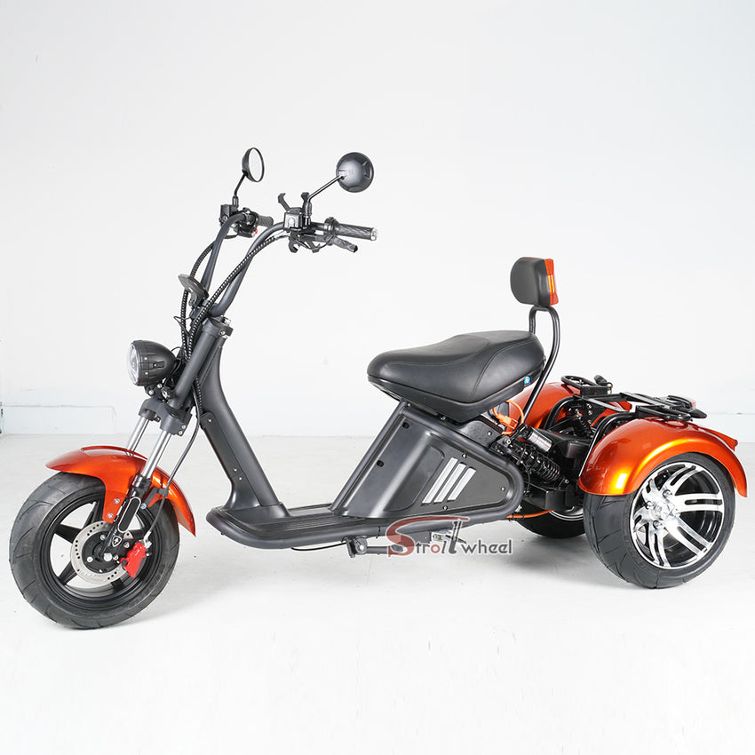 M2 Tricycle 60V 2000W 40Ah EEC COC Electric Chopper Scooter Citycoco