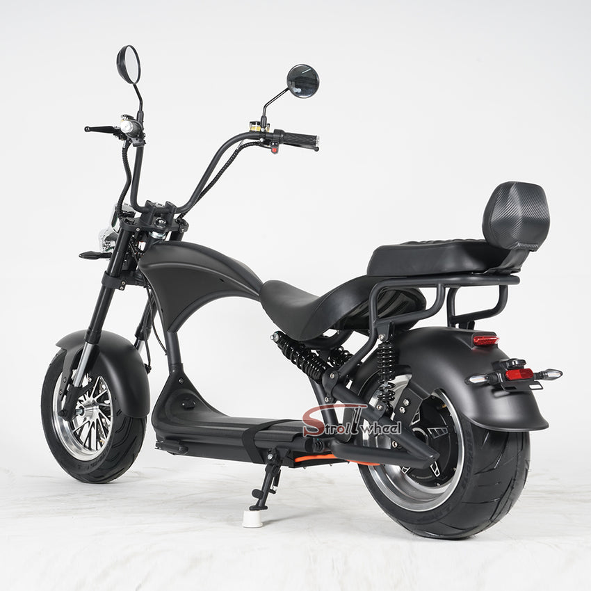 M1P Strollwheel Electric Citycoco Scooter 2000W 60V 20Ah/30Ah with Rear Seat Passenger