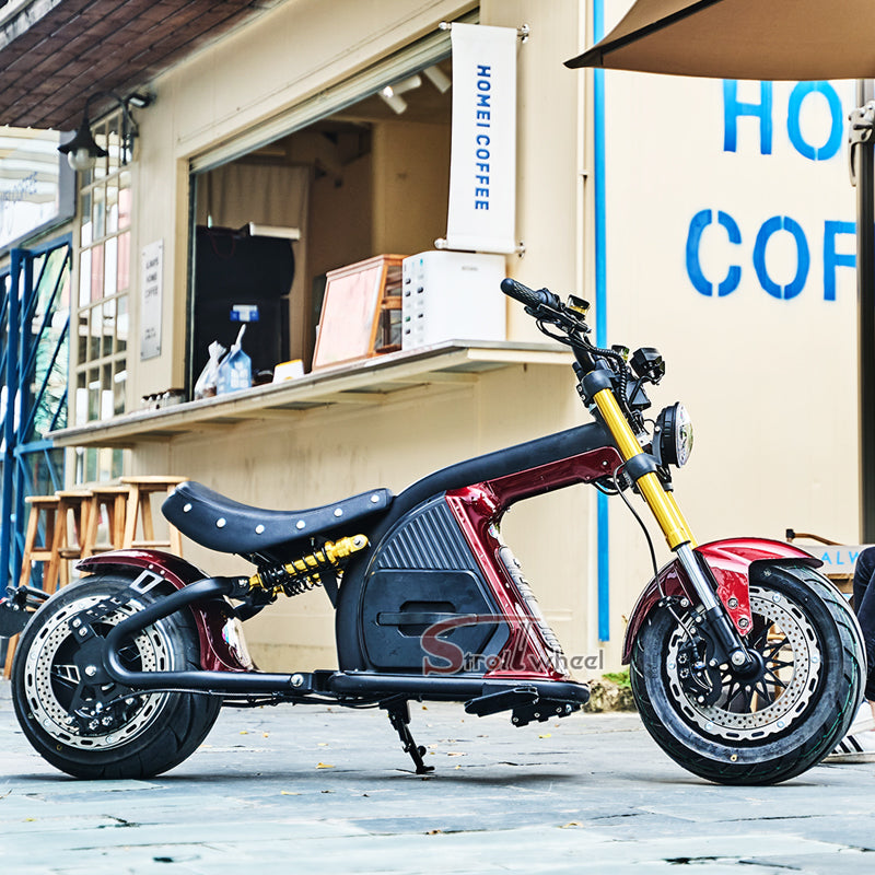 EU Stock M8S 4000W 72V 35AH Battery 2 Wheel Citycoco Chopper Max Speed 80km/h