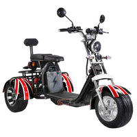 CP-3 2000W Motor 60V 12AH Battery Electric Tricycle Citycoco
