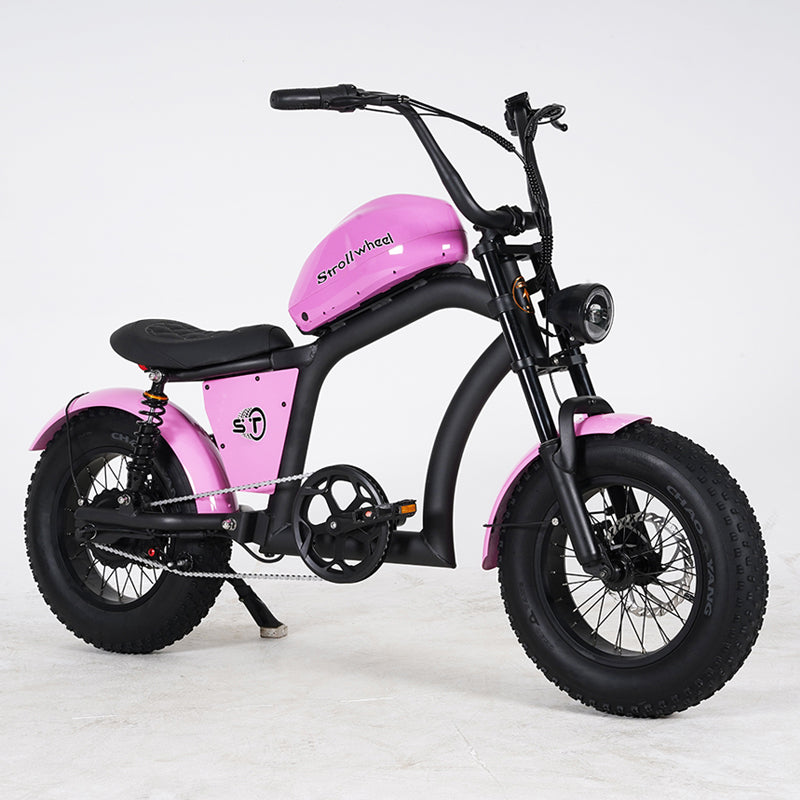 EU Warehouse FT02 Mini Chopper 500W 48V 15AH Battery Max Speed 40km/h