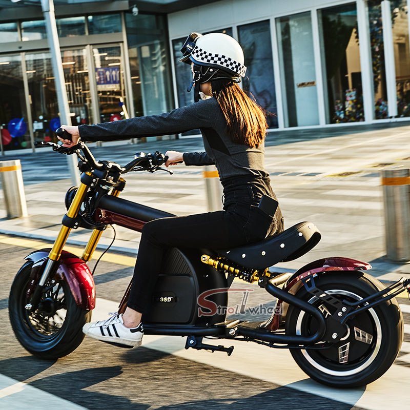 EU Stock M8S 4000W 72V 35AH Battery 2 Wheel Citycoco Chopper Max Speed 80km/h