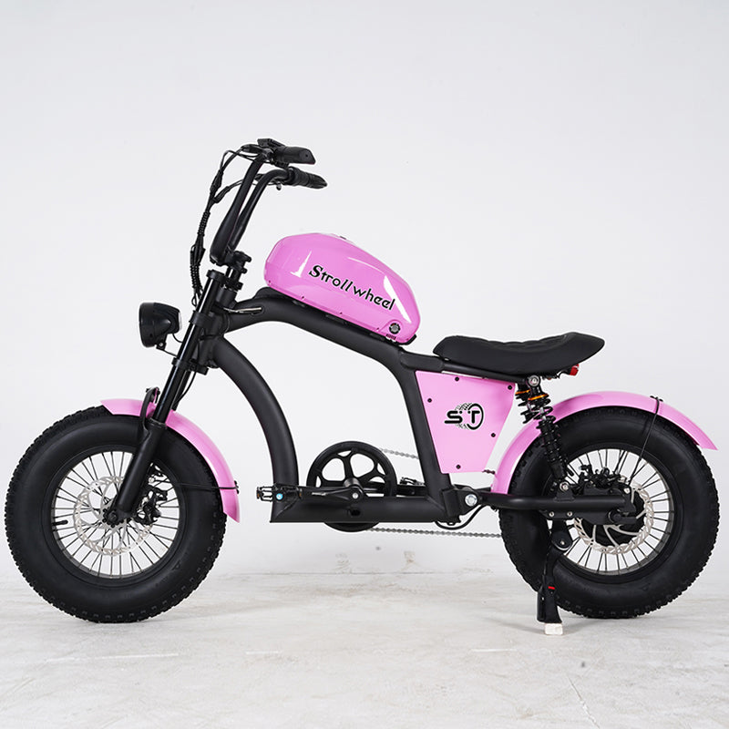 EU Warehouse FT02 Mini Chopper 500W 48V 15AH Battery Max Speed 40km/h