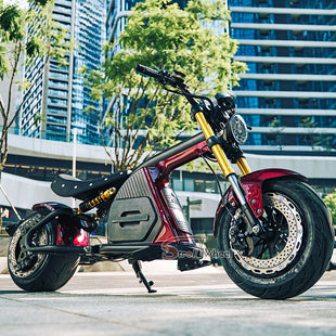 EU Stock M8S 4000W 72V 35AH Battery 2 Wheel Citycoco Chopper Max Speed 80km/h