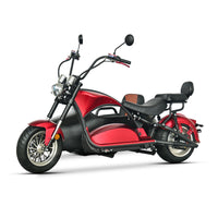 CP-4PS Max Citycoco 3000W 60V 30Ah Battery 3 Wheel Electric Tricycle Chopper Motorcycle With Sider Car