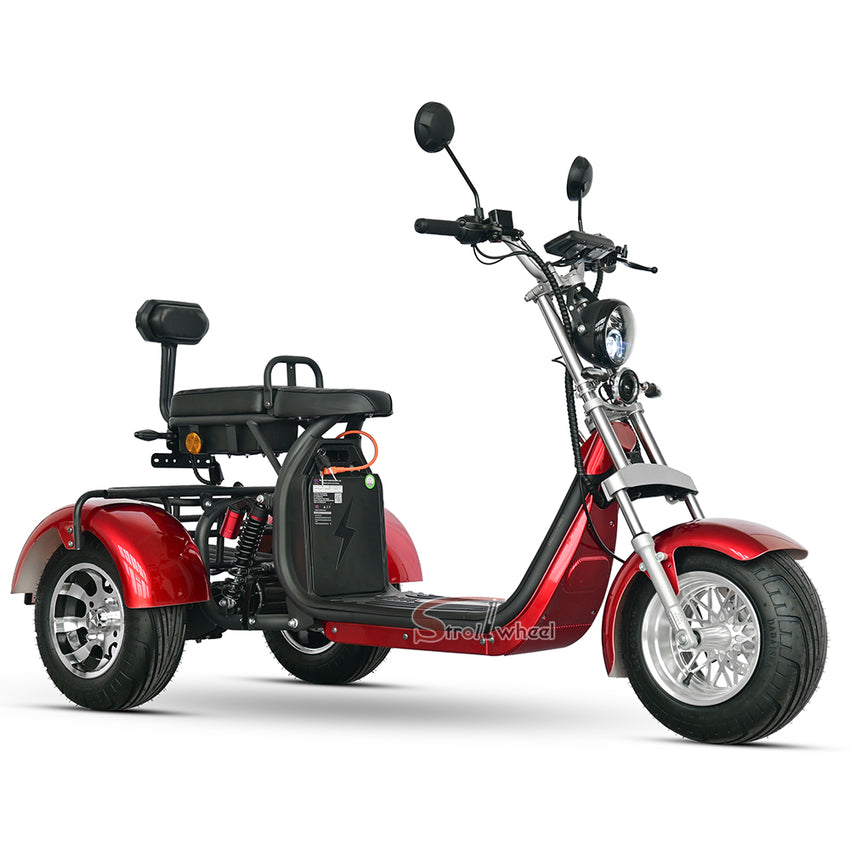 Germany Warehouse CP-3 2000W 60V 20Ah+20Ah Tricycle Citycoco Scooter