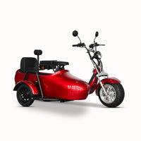 ES1004Max Citycoco 2000W 60V 12Ah Battery 3 Wheel Electric Tricycle With Sider Car Chopper Scooter Motorcycle