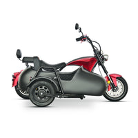 CP-4PS Max Citycoco 3000W 60V 30Ah Battery 3 Wheel Electric Tricycle Chopper Motorcycle With Sider Car