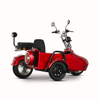 ES1004Max Citycoco 2000W 60V 12Ah Battery 3 Wheel Electric Tricycle With Sider Car Chopper Scooter Motorcycle