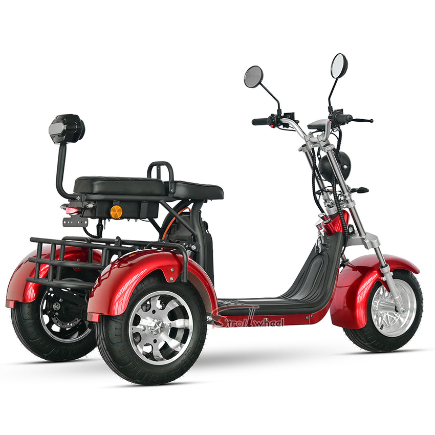 Germany Warehouse CP-3 2000W 60V 20Ah+20Ah Tricycle Citycoco Scooter