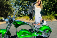 EU Warehouse Stock Citycoco M1PS 4000W 72V 40AH 80km/h Chopper Electric Motorcycle