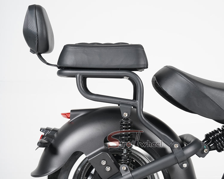 M1P Strollwheel Electric Citycoco Scooter 2000W 60V 20Ah/30Ah with Rear Seat Passenger