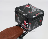 BABI Electric Motorcycle 1000W 72V 23AH Pedal Assist Moped with Tailbox for Food Delivery