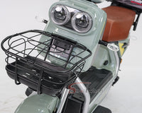 BABI Electric Motorcycle 1000W 72V 23AH Pedal Assist Moped with Tailbox for Food Delivery