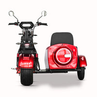 ES1004Max Citycoco 2000W 60V 12Ah Battery 3 Wheel Electric Tricycle With Sider Car Chopper Scooter Motorcycle
