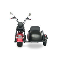 CP-4PS Max Citycoco 3000W 60V 30Ah Battery 3 Wheel Electric Tricycle Chopper Motorcycle With Sider Car